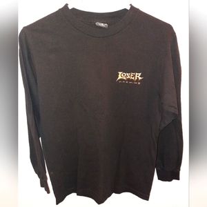 $ Loser Machine motorcycle Reaper black long sleeve t-shirt small EUC